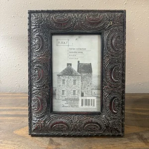 Furio Vintage Carved Frame Holds 4" x 6" Photo Made In Italy - Picture 1 of 3