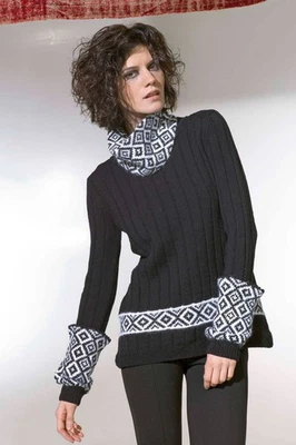 Lang Yarns MERINO / ANGORA Strickanleitung Pullover, Kragen und A - Bild 1 von 2