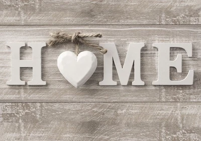 Holzoptik Home Love Abstrakt VLIES FOTOTAPETE 3D WOHNZIMMER TAPETE WANDBILD XXL - Bild 1 von 2