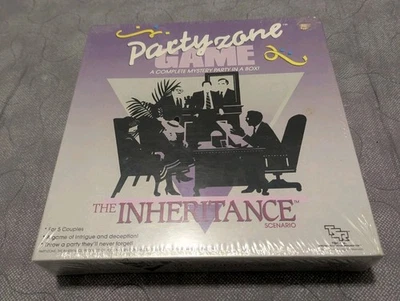 1986 Vintage Boardgame THE INHERITANCE Mystery Dinner Party Zone Game New Sealed - Image 1 of 4