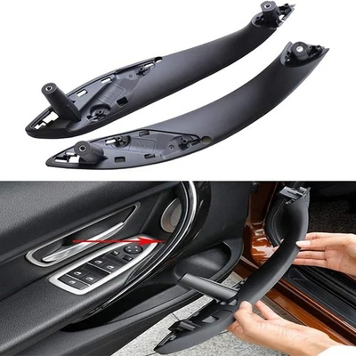 Tiradores de puerta interiores 2 piezas para BMW F32/F33/F36/F82/F83 2014-2017 negro Foto 1 de 4