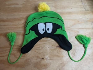 Warner Bros Marvin Martian Beanie Winter Hat One Size With Tassels - Picture 1 of 5