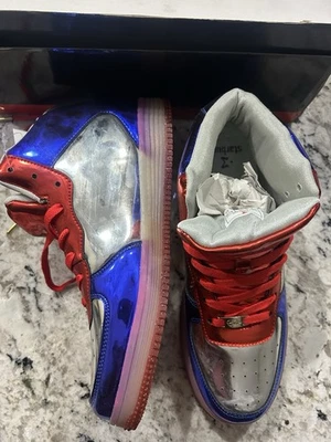 Starbury Día de la Independencia 4 de Julio Patriótico Iluminado Muy Raro-Talla 9.5 Foto 1 de 4