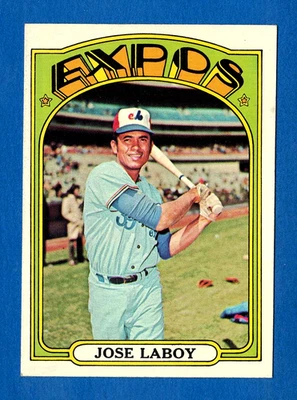 1972 TOPPS #727 JOSE LABOY MONTREAL EXPOS HIGH NUMBER CARD -- EX / EX MINT - Image 1 of 2