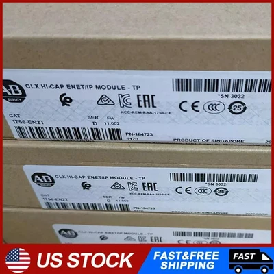 New Factory Sealed AB 1756-EN2T Ser D ControlLogix EtherNet/IP Module 1756EN2T - Image 1 of 4