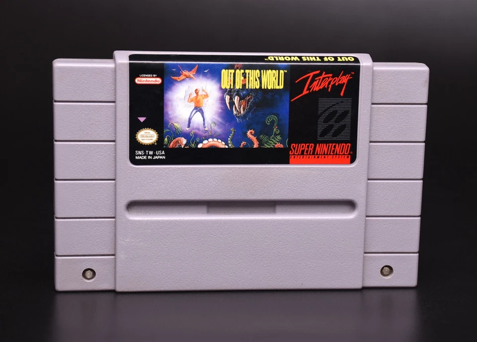 Out of This World Nintendo SNES 1992 Tested Authentic Super Nintendo - Image 1 of 4