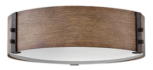 Hinkley Lighting 29203 Sawyer 3 Light 15"W Open Air Outdoor Flush - Sequoia - Picture 1 of 7