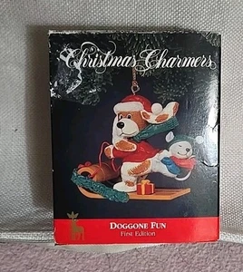 Christmas Charmers DoGone Fun 1991 primera edición adorno - Imagen 1 de 3