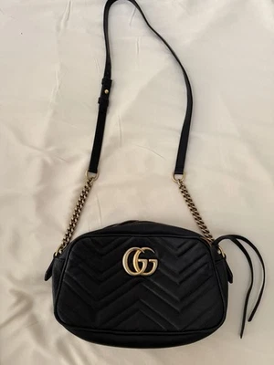 Authentic  Gucci Marmont Small Black Crossbody - Image 1 of 4
