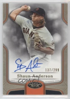 2020 Topps Tier One Break Out Auto /299 Shaun Anderson #BOA-SA Auto - Image 1 of 2