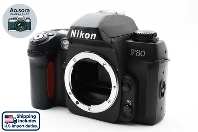 No Sticky! *Mint* Nikon F80 D SLR 35mm Film Camera Body Black w/strap From Japan - Image 1 of 4