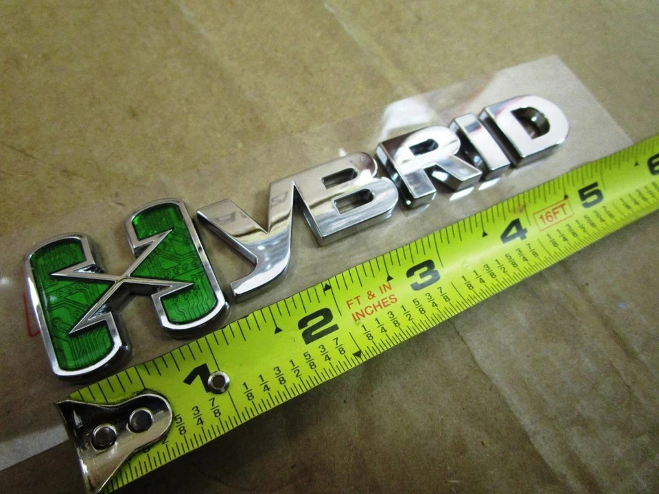 OEM 07-11 Chevy Tahoe GMC Yukon Hybrid X emblema verde insignia maletero logotipo 25798870 Foto 1 de 1