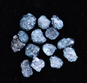 Diamante grezzo sfuso colore blu grezzo naturale 14,00 ct per gioielli di fidanzamento unici - Foto 1 di 10