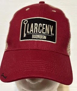 Cappello camionista Larceny Bourbon rete whisky berretto snapback regolabile - Foto 1 di 9