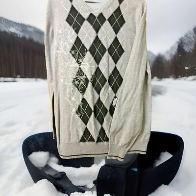 Suéter HERITAGE 1981 Para Hombre COURAGEUX Diseño de Invierno Manga Larga Talla M Negro/Gris Foto 1 de 4