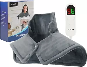 Heating Pad for Neck and Shoulders and Back - Weighted Heating Pad for Neck - Picture 1 of 9