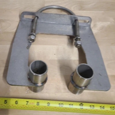 Guide Rail Bracket - 4.00 Inch Discharge Piping Intermediate for 2.00 Inch Rails - Image 1 of 4