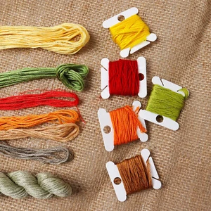 120pcs Cross Stitch Bobbins - Embroidery Floss Thread Storage Holders AU - Picture 1 of 13