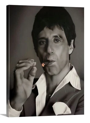 "Lienzo Scarface Al Pacino 18""x24"" decoración del hogar arte de pared cartel el mundo es tuyo" Foto 1 de 3