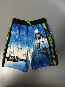 Star Wars Swimming Trunks Boys Size Small - Picture 1 of 3
