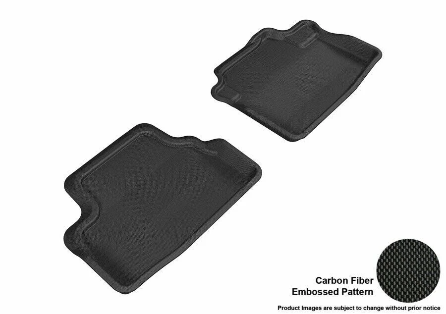 Forros de piso 3D MAXpider negro segunda fila 2 piezas para Honda Accord Foto 1 de 4