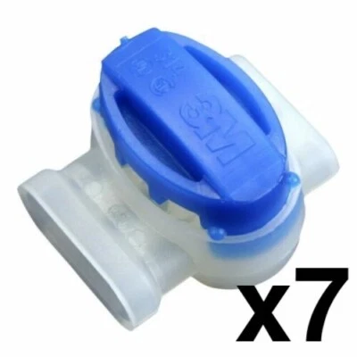 3M Wire Connector Electrical IDC Pigtail, Self-Stripping, 22-14 Awg Pack of 7 - Image 1 of 4