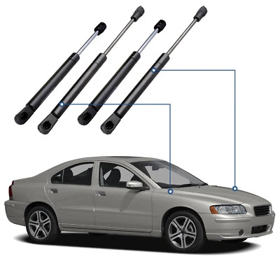 For 2001-2007 Volvo S60 Qty 4 Front Hood & Rear Trunk Lift Supports Gas Struts Foto 1 de 4