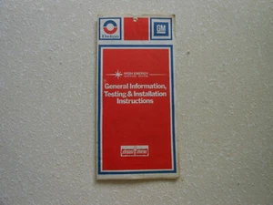 GM/Delco High Energy Ignition (HEI) Systems Information pamphlet - Picture 1 of 3