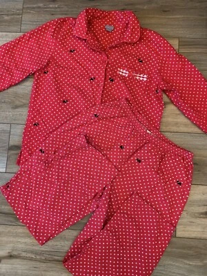 Top y Pantalones Pijama Laura Ashley Rojo Negro Estampado Perro LS Terrier PEQUEÑO Foto 1 de 4