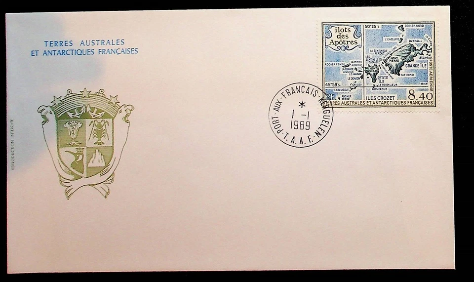 French Southern & Antarctic Territory Sc C103 - 1989 FDC - ISLAND - Image 1 of 1