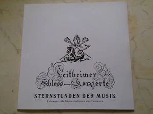 LEITHEIMER SCHLOSS-KONZERTE Extemporierte Improvisationen *PRIVATPRESSUNG*MINT* - Picture 1 of 5