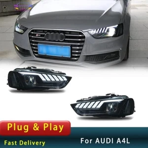 For AUDI A4L B8.5 2013-2016 A4 B8.5 LED DRL Headlights Dynamic Turn Signal Light - Picture 1 of 9