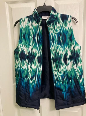 Chaleco acolchado Weekends by Chicos para mujer S (1) multicolor forrado cremallera completa Foto 1 de 2