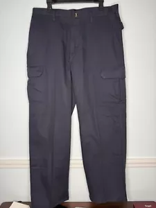 Red Cap Mens Work 36x31 Navy Blue Cargo Pants Zip Closure New With Tags NWT - Picture 1 of 5