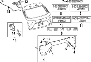 Genuine Lexus Finish Panel 76801-F6900 - Picture 1 of 1