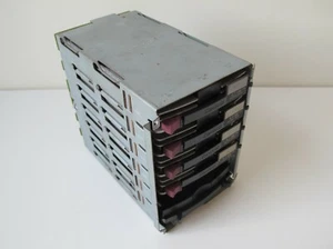 Compaq 4 x 9.1 GB SCSI Disk Array/Drive Cage Ultra 2 Wide LVD/SE p/n 387089-001 - Picture 1 of 10