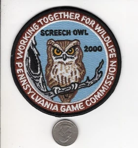 Pennsylvania Game Commission 2000 trabajando juntos 4 parche de búho chillón de vida silvestre - Imagen 1 de 1