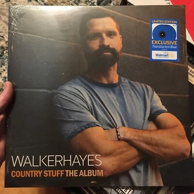 WALKER HAYES COUNTRY STUFF THE ALBUM! LIMITED BLUE LP! FANCY LIKE, U GIRL, AA - Image 1 of 2