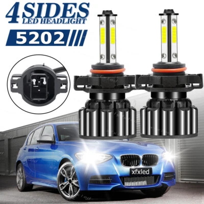 5202 LED Fog Light Lamp Bulbs For GMC Sierra 1500 2500 3500 HD 2008-2016 6000K Foto 1 de 4