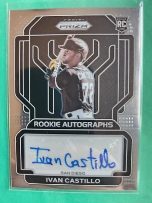 2022 Panini Prizm Ivan Castillo ROOKIE AUTOGRAPHS #RA-IC AUTO RC Padres - Image 1 of 3