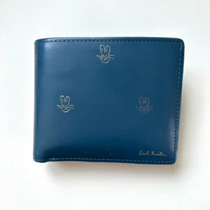 Paul Smith Authentic Leather Bifold Wallet with Smithy Doodle Rabbit - Picture 1 of 9