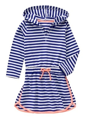 NUEVO CON ETIQUETAS Gymboree Niña Tienda de Natación Gimnasio Azul Marino Rayas Cubre 4 5 6  Foto 1 de 4