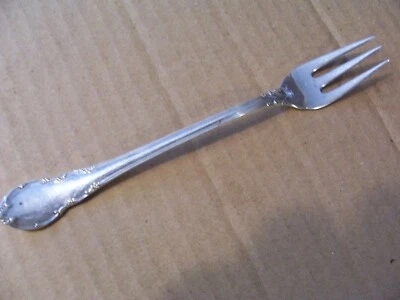 Коктейльные вилки из стерлингового серебра Lunt современные викторианские три зубца 5 3/4 дюйма - Изображение 1 из 4