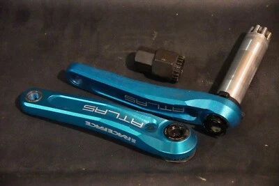 Juego de bielas RaceFace Atlas 170 mm montaje directo RaceFace husillo azul MTB Foto 1 de 4
