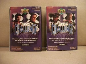 2 New Upper Deck 2000 Nascar Racing Challenge Trading Card Game Starter Decks - Picture 1 of 4