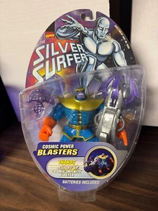 Toy Biz Marvel Silver Surfer Cosmic Thanos Action Figure Infinity Blaster - Picture 1 of 3