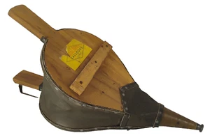 Dualatex Luftballons von Pioneer Vintage groß Holz & Leder Messing Kaminbalg - Bild 1 von 12