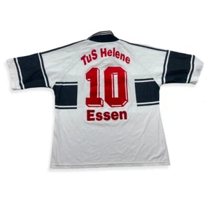 TuS Helene Essen #10 Kröger Adidas maglia vintage #10 taglia XL maglia calcio MZ7 - Foto 1 di 6