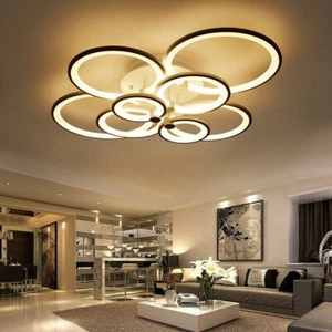 Indoor Modern LED Ceiling Light Pendant Lamp Living Room Dimmable Fixture 8Hesds - Picture 1 of 12