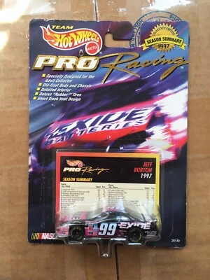 Resumen de la temporada de carreras profesionales de Hot Wheels Jeff Burton 1997 1/64 ENVÍO GRATUITO Foto 1 de 3
